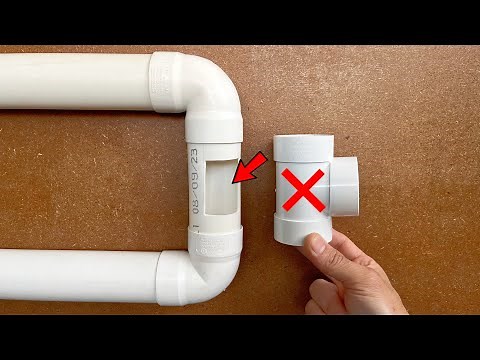 Few plumbers apply this technique to insert a PVC tee without cutting the pipe.