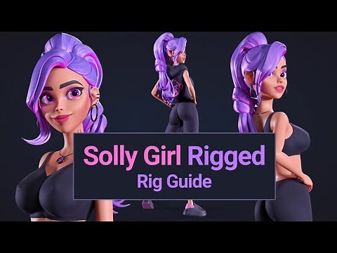 Solly Girl 3D Model – Rigged & Ready for Animation in Maya
