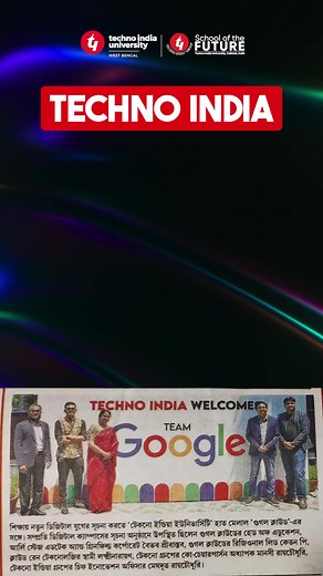 6.9K views · 82 reactions | Techno India Group collaborates with Google Cloud Digital Campus. Through this collaboration, the students and faculty at Techno India University will be able to access advanced cloud computing services, big data analytics and machine learning capabilities, that will ensure better learning and career opportunities for the students. | Techno India Group | Facebook