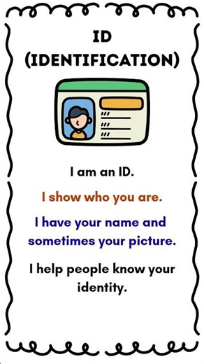 What is an ID? | Identification for Kids (Safety Lesson)