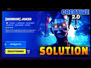 Map HORROR JOKER sur Fortnite Creative 2.0 (Solution Map)
