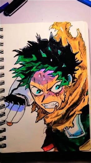 ARTGRAFI 🖌️🥳 Deku art #drawing #midoriya #deku #art #myheroacademia #anime #shortvideo