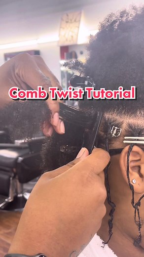 Quick Comb Twist Tutorial for Starter Locs