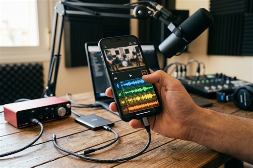 How to save multichannel audio from a video on your mobile phone