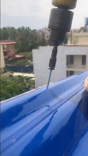 0.46 Color Roofing Galvanized Sheet Installation #shortvideo #viralvideo #youtubeshorts