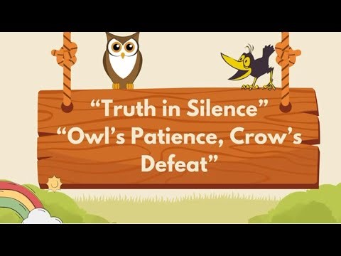 The Wise Owl and the Foolish Crow | Moral Story for Kids!