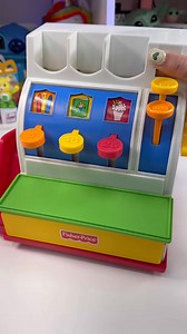 1994 Vintage Fisher Price Cash Register #vintage #fisherprice #asmr | Dram Team Family