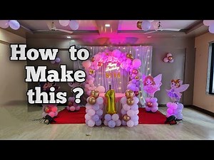 DIY BALLOON GARLAND | Easy Balloon decoration tutorial | Birthday Party decor #balloondecoration