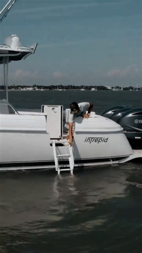 Safely enter and exit your Intrepid with ease using the Intrepid hull side swing-in dive door! It's the perfect feature for a seamless experience on the water. 🚤 Explore the Intrepid Difference | https://bit.ly/49EMRUY #IntrepidPowerboats #PersonalizedBoat #BestBoats #NewModel #LuxuryBoats | Intrepid Powerboats