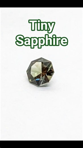 Tiny Natural Sapphire (0.15 ct) | Hand Faceted Gemstone with Incredible Sparkle