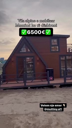 Vile Alpine e Mobiluar 40m2 në Shitje - 6500€ - Garanci 10 Vjecare nga MuttinyAL