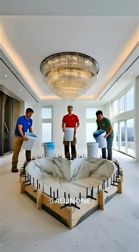 Building the Ultimate Heart-Shaped Indoor Pool! | Luxury Ocean Resin Transformation