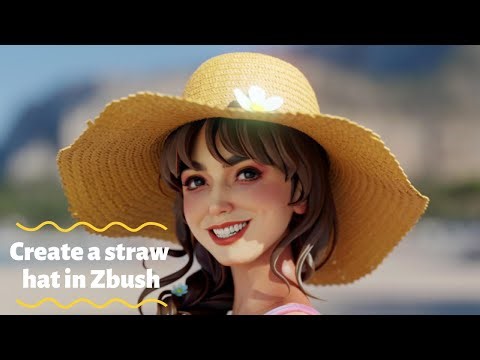 Create a straw hat in Zbrush