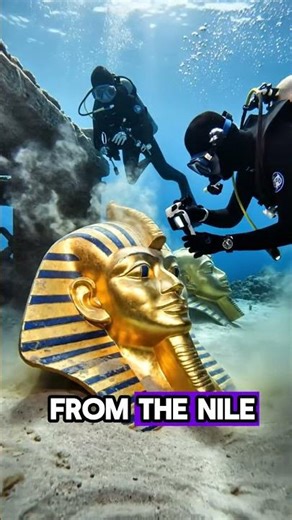 Divers Discover Ancient Egyptian Shipwreck Beneath the Ocean – Hidden Pharaoh Masks Found!