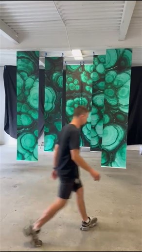 Malachite wallpaper? Yes please! We are extremely excited to be collaborating with innovative wallpaper company @rollout This new line entitled "Core Frequencies" explorers the colourful fractal world of crystals and minerals. Talented photographer @kristophergrunert captured the light play, textures and interior dimensions of our fine crystals and minerals. Rollouts founder Jonathan Nodrick along with his talented team transformed these images into large-scale murals and repeating patterns that