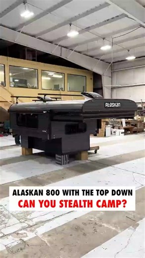 Can you sleep in an Alaskan 800 without raising the pop-up roof?