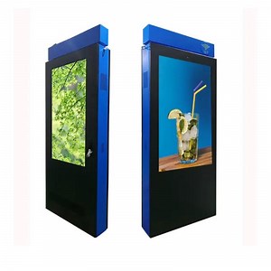 [Hot Item] 55 Inch Floor Stand Vehicle Advertisement Display Bus Station Player Box LCD Advertising Display Outdoor Digital Signage Kiosk