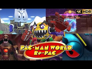 PAC-MAN World Re-Pac - ALL BOSS FIGHTS & GOOD ENDING (Remake)