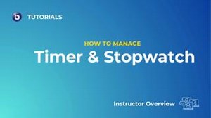 ⏳ Master classroom time management with BigBlueButton's timer and stopwatch options! Check out our latest instructor tutorial and learn how to: • Start a stopwatch ⏱️ anytime to keep track of how much time has passed. • Set a timer ⏲️ to countdown a specific time limit. Everyone will hear a sound when the timer finishes! • Pause and resume ⏯️ both the stopwatch and timer whenever you need to. Keep your class on schedule and make every minute count with these handy tools! 🕒 #BigBlueButton #EdTec
