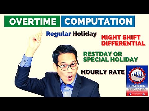 OVERTIME COMPUTATION | HOLIDAY | NIGHT SHIFT DIFFERENTIAL | OT PAY | TAGALOG |
