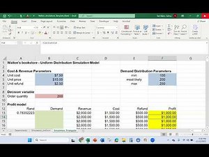 How to do Simulation in Excel with a TRIANGULAR Distribution