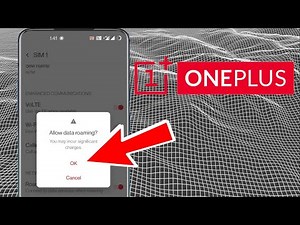 Turn on Data Roaming in OnePlus
