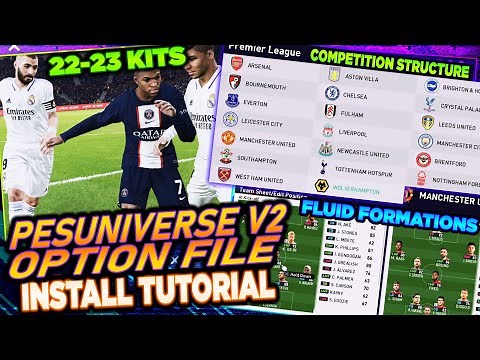 PES 2021 | PESUNIVERSE V2 22-23 Season OF - PL, Lia Liga & Ligue 1 Kits, Transfers & Stat Updates!