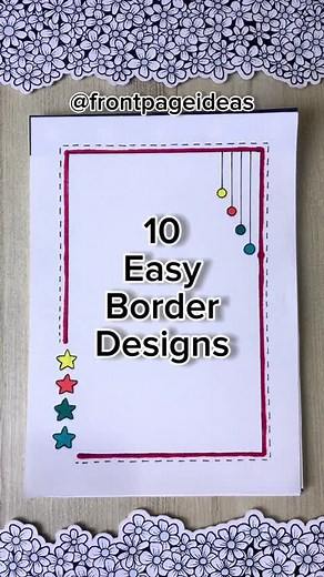 10 Easy Front Page Designs for School Projects