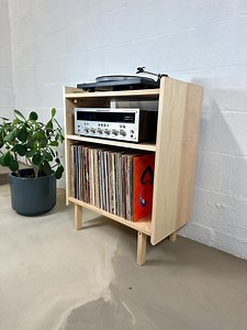 Record Player Stand / Solid Hardwood / Completely Customizable - Etsy