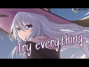 Nightcore- Try Everything | Lyrics (Shakira)