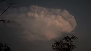 15K views · 349 reactions | Anvil top of cumulonimbus cloud lit up with lightning over Diamondhead, MS. Video by Michelle R. Wescovich via the WLOX Weather App 3.15.25 | Meteorologist Eric Jeansonne | Facebook
