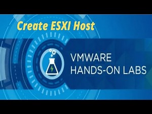 How To Create ESXI Host in VMware lab