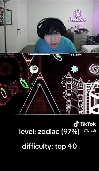 Intense Geometry Dash Livestream Moments | Brad's Zodiac Run