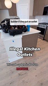 599K views · 9.8K reactions | OUTLETS in kitchen islands are AGAINST...