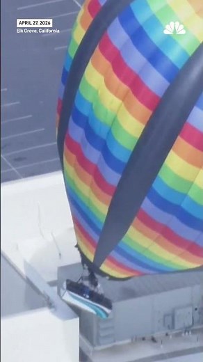 Hot air balloon crashes into California casino building