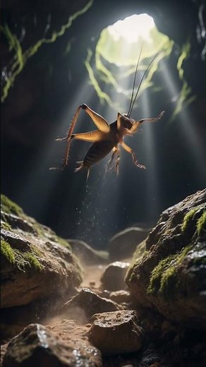 Secrets of the Dark: Meet the Wingless Cave Cricket! #animals