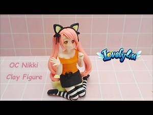 27】Mew?Lovely4u OC Nikki【Clay Tutorial/How to make Anime Figure/ DIY】