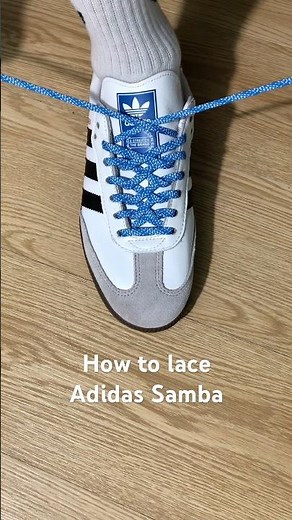 How to lace Adidas Samba OG#sneakers #shoes #adidas