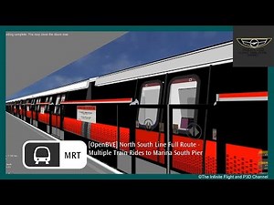 [OpenBVE] North South Line Full Route - Multiple Train Rides to Marina South Pier