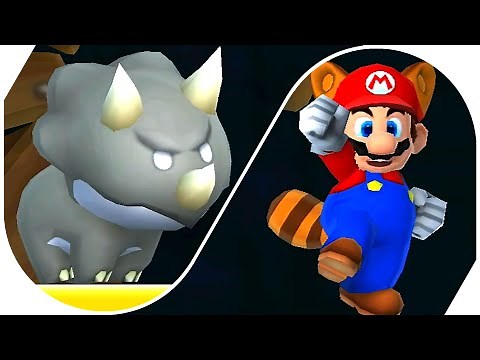 All Reznor (Rhino Dinos) Battles (Tower Bosses) - New Super Mario Bros. 2.