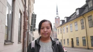 Front View Happy Asian Woman Standing Stock Footage Video (100% Royalty-free) 1081277108 | Shutterstock