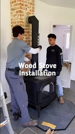Wood Stove Installation in Virginia Beach and Surrounding Areas #woodstove #fireplaceinsert