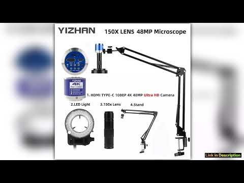 Yizhan 1080P 4K Industrial Microscope HDMI USB VGA Articulated Arm Microscope 5100cm Work Distance