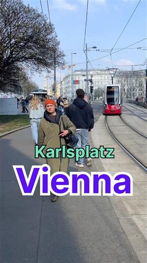 KarlsPlatz Tram 🚃 The Real Vienna #explore #shorts #viral