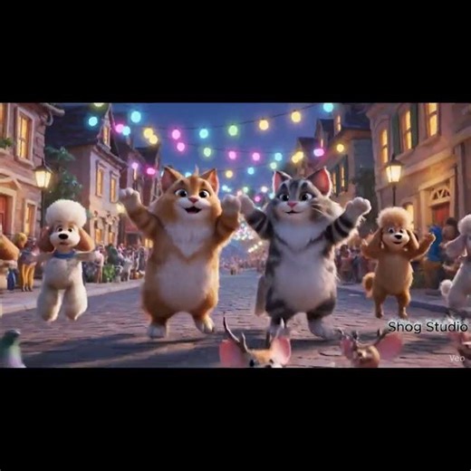 Dancing Cat Animation – The Groove King of Meowtown! 🎶😸"