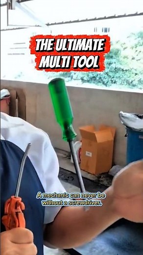 A screwdriver as a mechanic’s extension of the hand