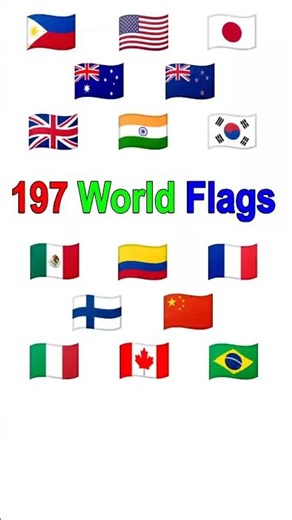 197 Flags of the World 🗺️