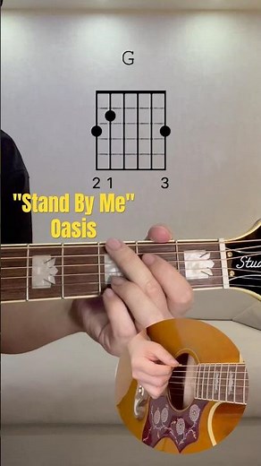 How To Play Oasis "Stand By Me" #guitar #beginnerguitartutorial #oasis #acousticguitar #standbyme