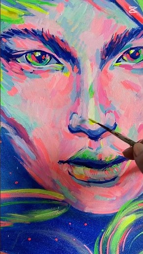 Savage 💥 | Visionary Fluorescent Art That Glows Under UV Light ✨ #uvlight #artist