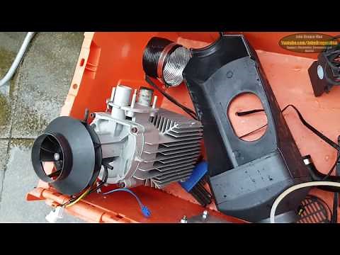 Chinese diesel heater ran on used waste oil clean out